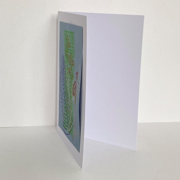 Handmade Original Art Blank Greeting Card and Envelope Suitable for Framing - Picture 3 of 6